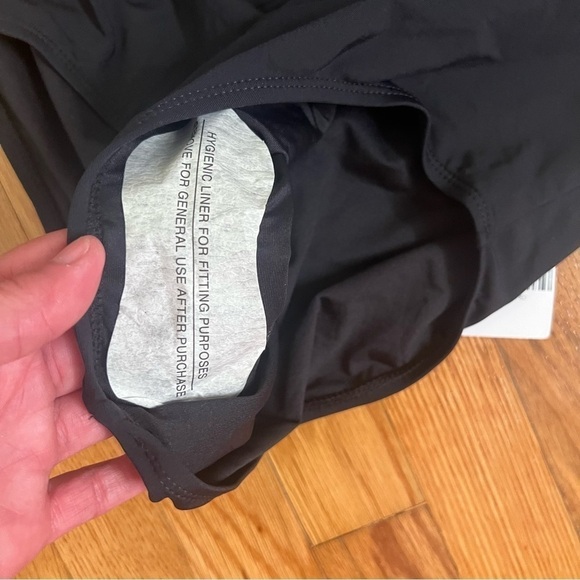 Zomoneti black one piece halter tie bathing suit NWT L - Picture 6 of 7